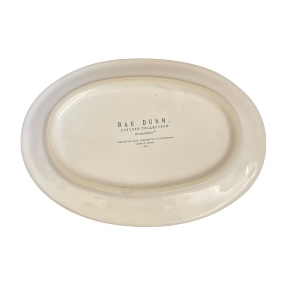 Rae Dunn Jack O'Lantern Oval Plate Dessert Snack Halloween Pumpkin - Picture 3 of 3